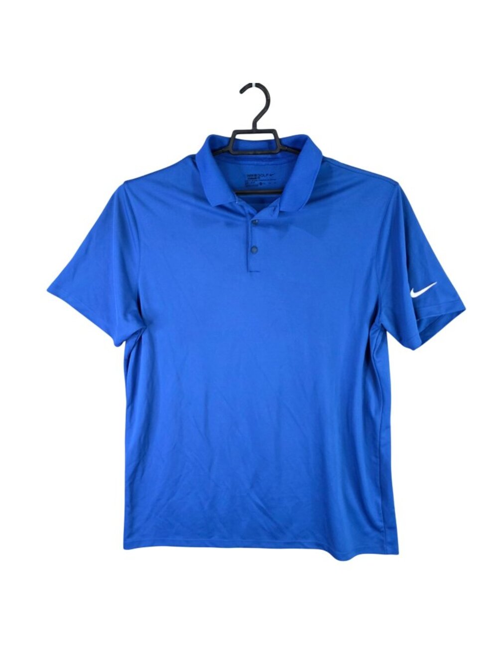Mens Nike Golf Blue Standard Fit Polo Shirt Short Sleeve 100% Polyester Size XL